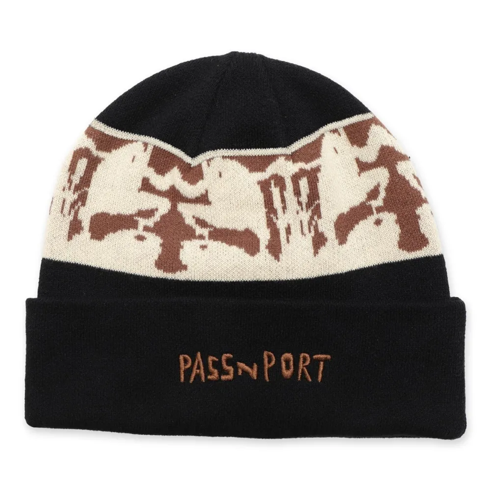 Passport Scissorcraft Black Beanie