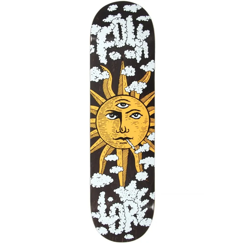 Folklore Warm Press Cloud Maker Orange 8.375 Skateboard Deck