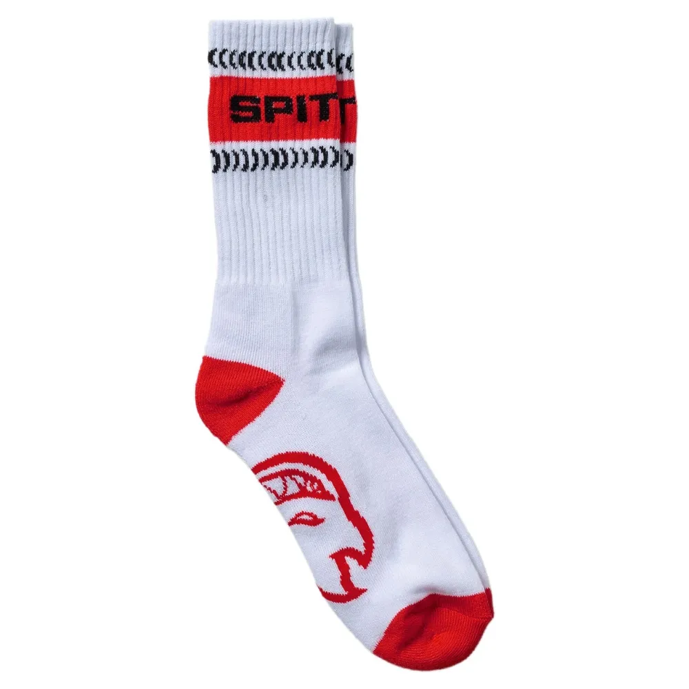 Spitfire Classic 87 Bighead Swirl White Red Black 3 Pack Mens Socks