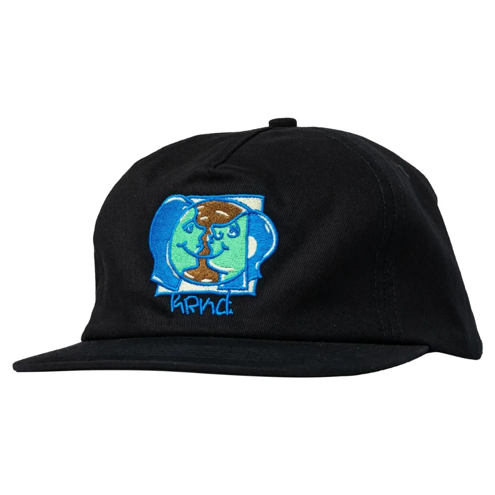 Krooked Moonsmile Black Snapback Hat