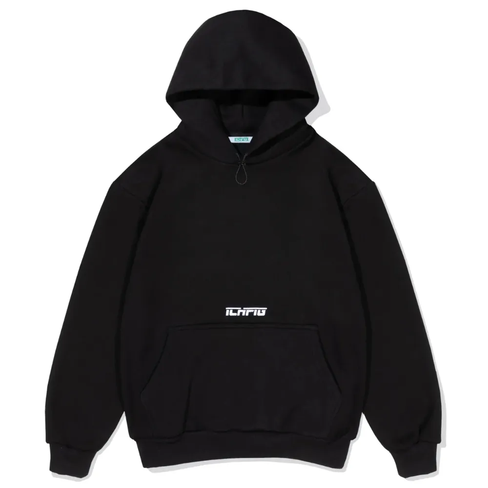 Ichpig Strike Cinch Up Black Hoodie [Size: L]