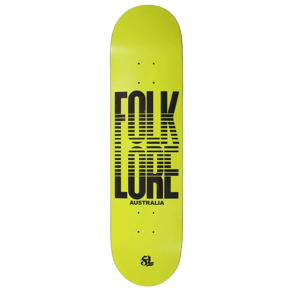 Folklore Warm Press Fade Green 8.25 Skateboard Deck