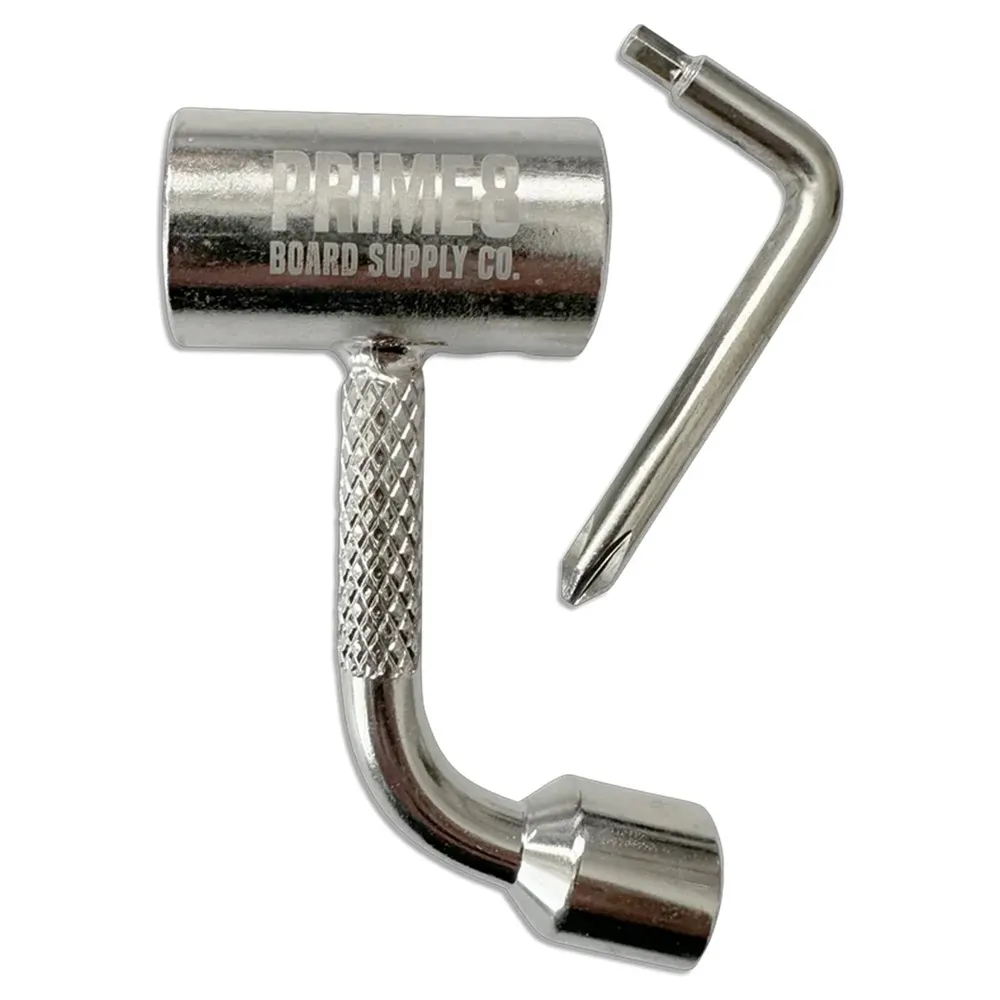 Prime8 Coin Pocket Silver Skateboard Tool
