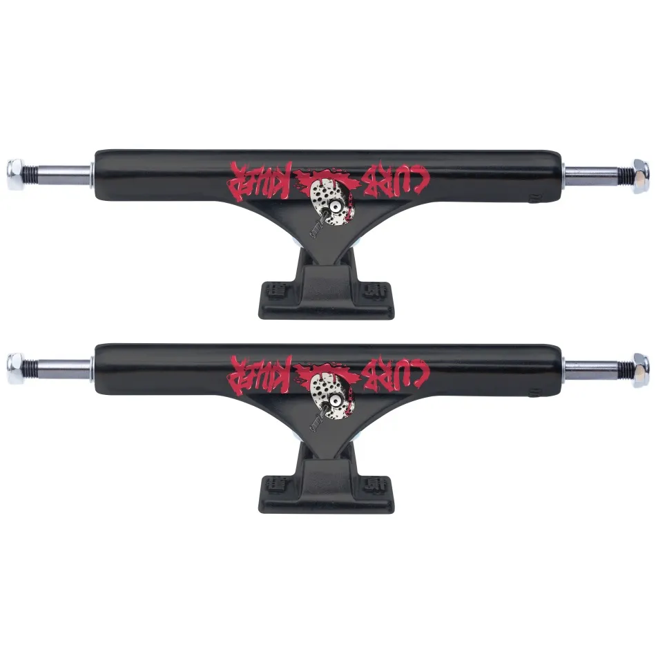 Slappy ST1 Inverted Curb Killer II Hollow Black Set Of 2 Skateboard Trucks [Size: 8.50]