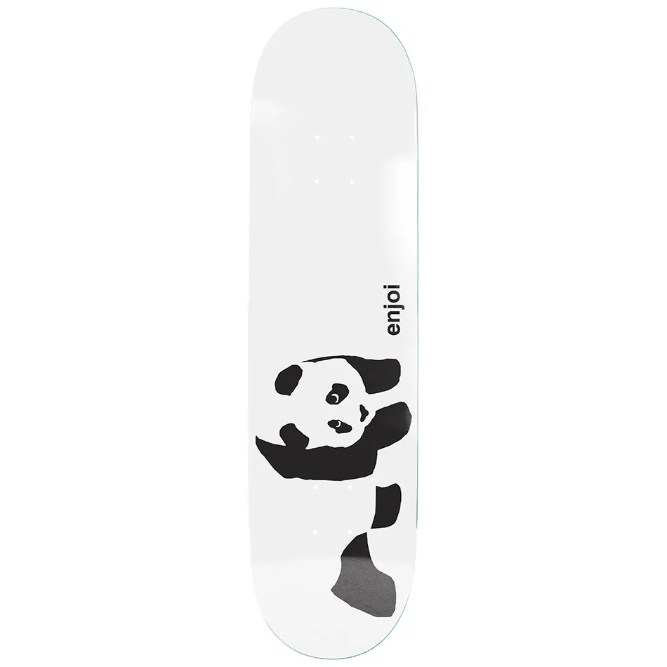 Enjoi Whitey Panda White 7.75 Skateboard Deck