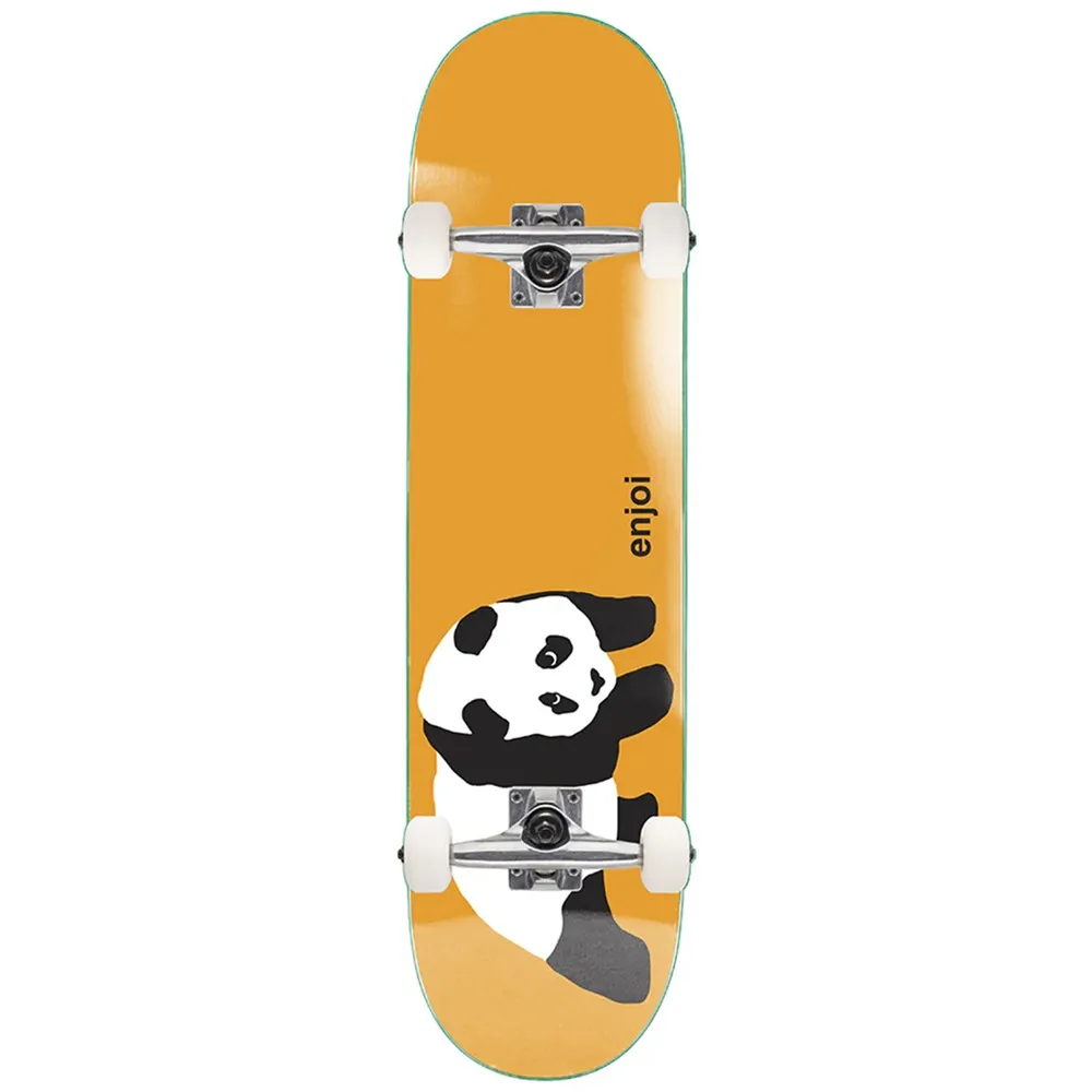 Enjoi Panda Orange 7.75 Complete Skateboard