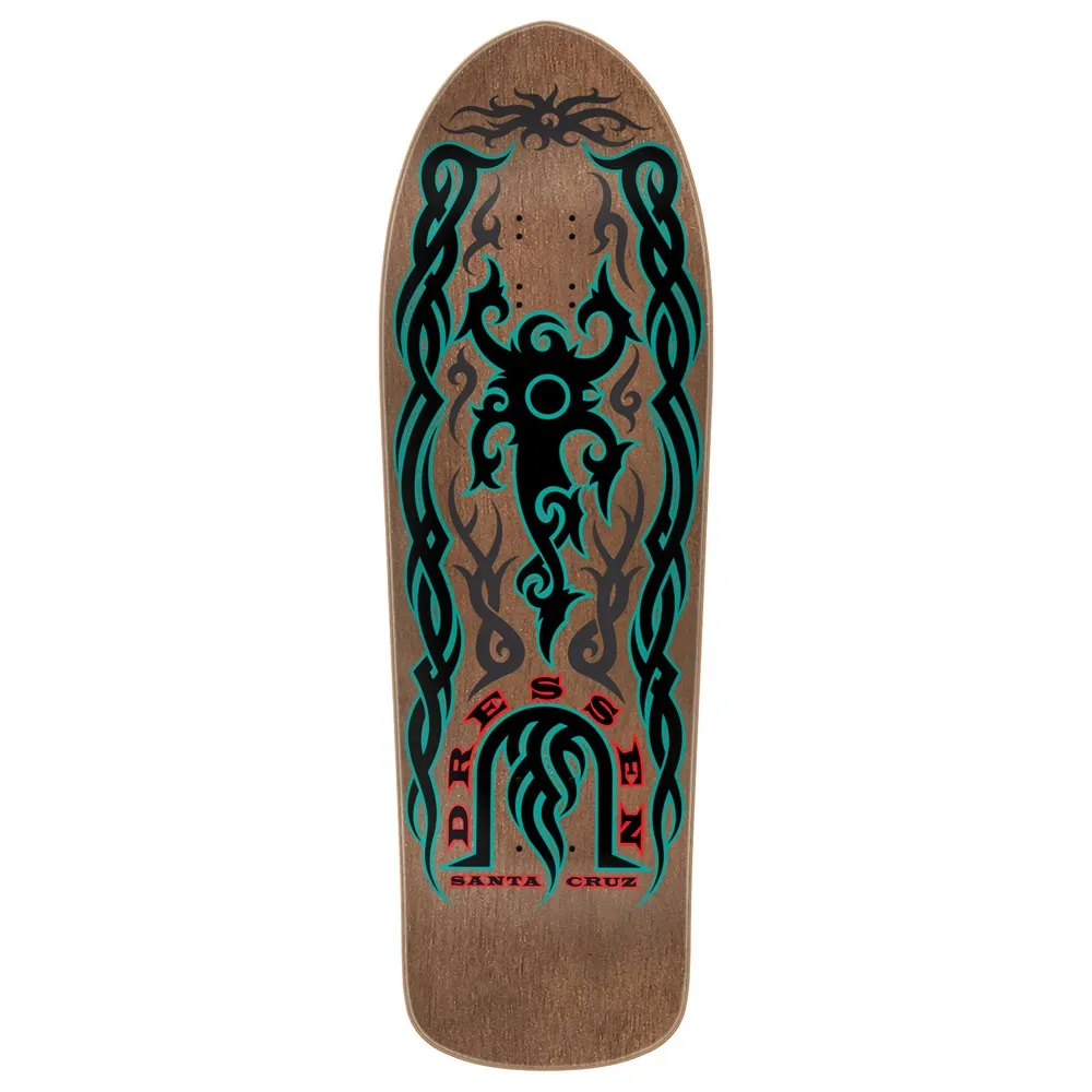 Santa Cruz Dressen Tribal Reissue 9.9 Skateboard Deck