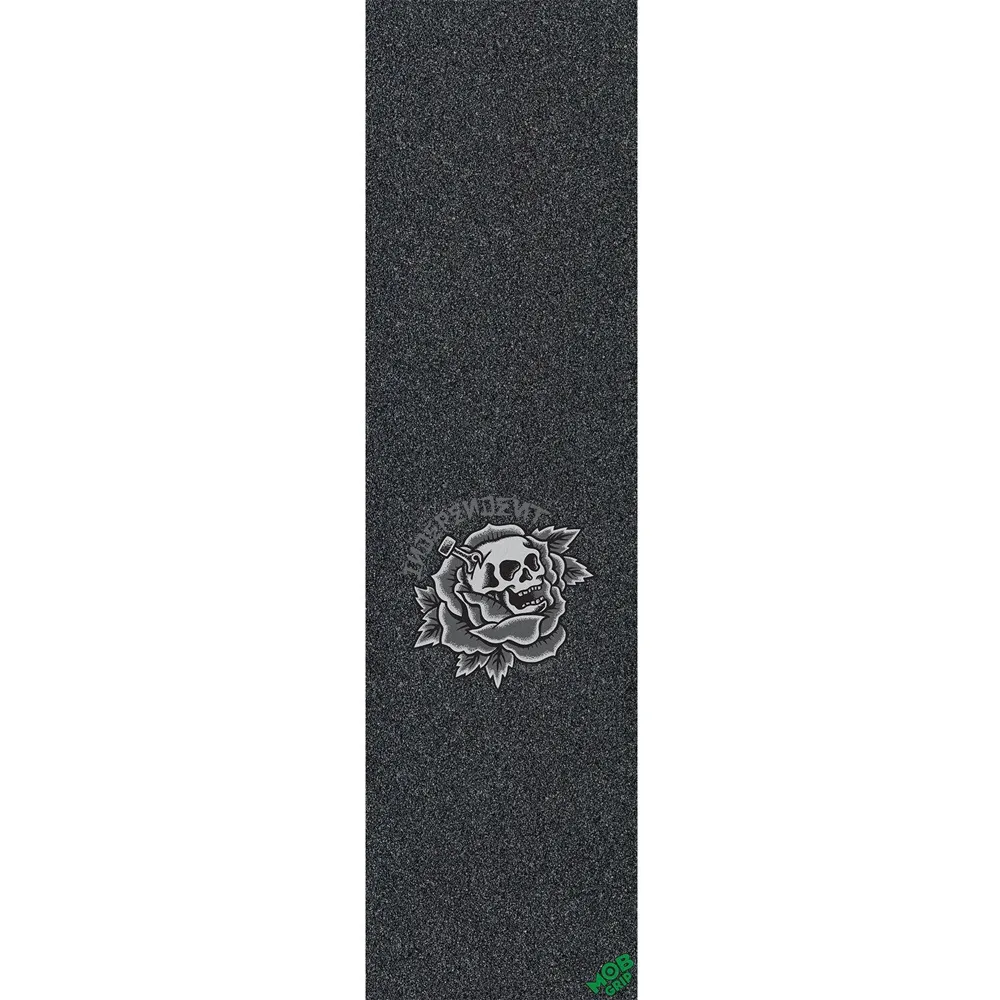 Mob X Independent Dressen Rose Skull Perforated 9 x 33 Skateboard Grip Tape Sheet