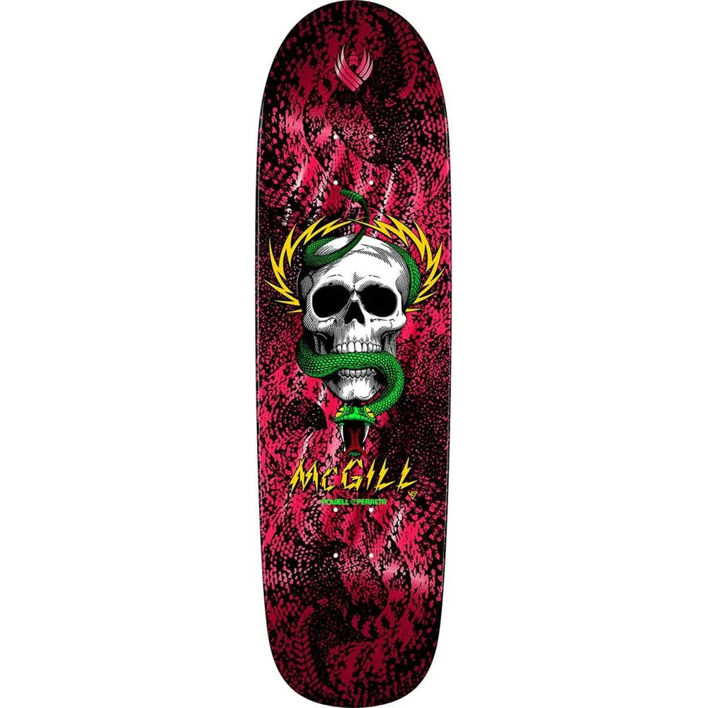 Powell Peralta Flight Mcgill Skull & Snake Red Foil Shape 218 8.97 Skateboard Deck