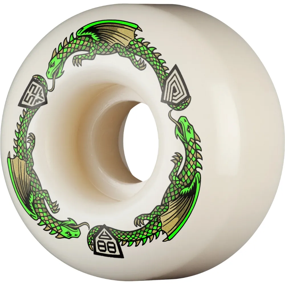 Powell Peralta Dragons Symmetrical 88A 52mm x 31mm Skateboard Wheels