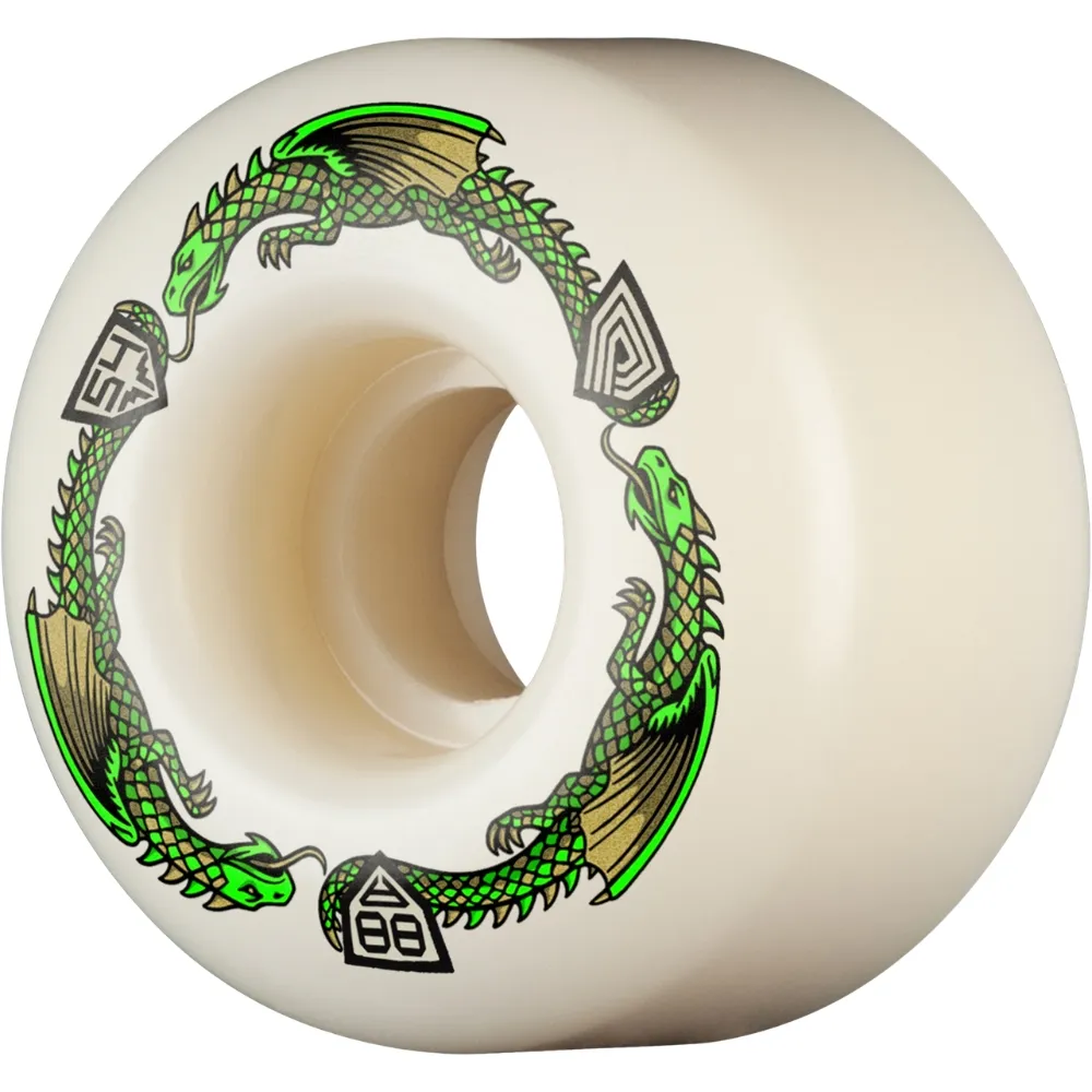 Powell Peralta Dragons Symmetrical 88A 54mm x 34mm Skateboard Wheels