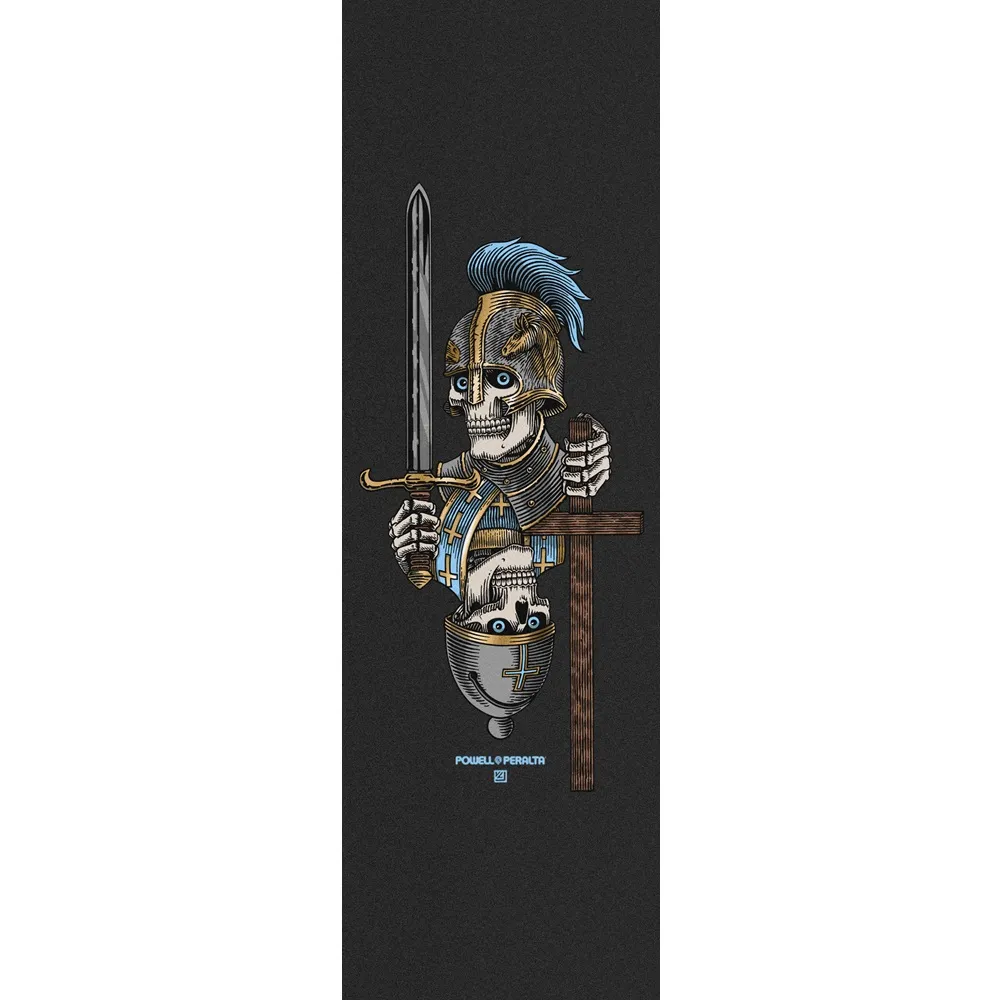 Powell Peralta Corrigan Chess 10.5 x 33 Skateboard Grip Tape Sheet