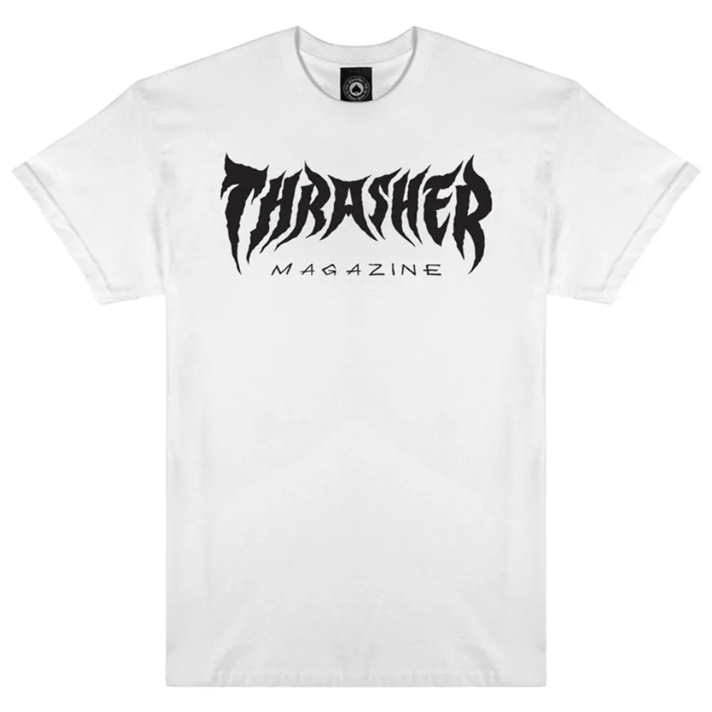 Thrasher Metal White T-Shirt [Size: L]