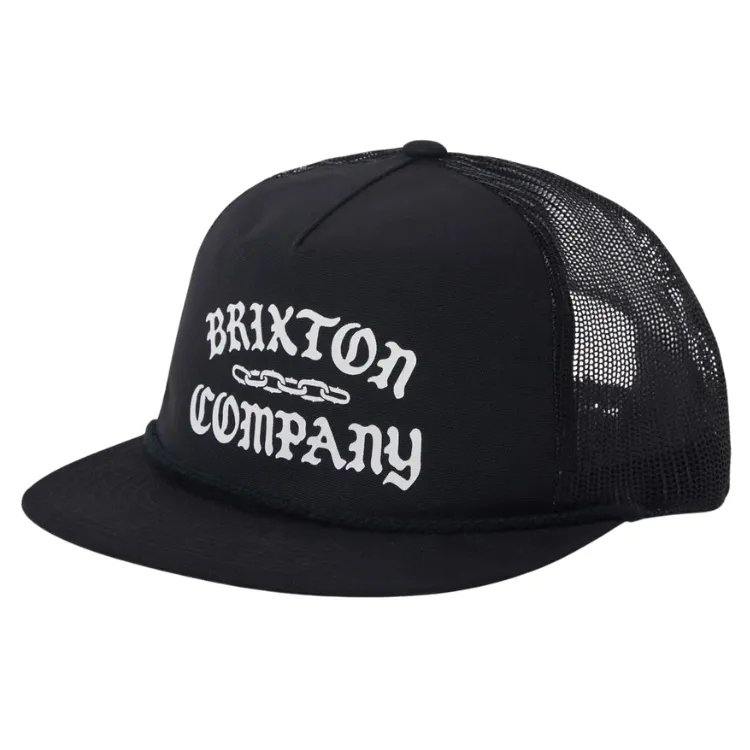 Brixton Chains NetPlus HP Black Black Trucker Hat
