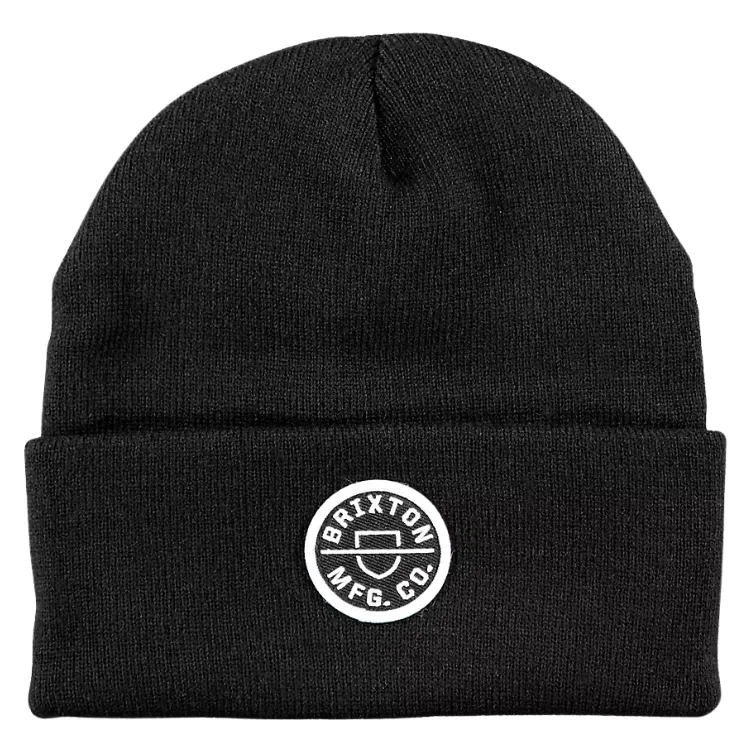 Brixton Crest Mini Logo Black Beanie
