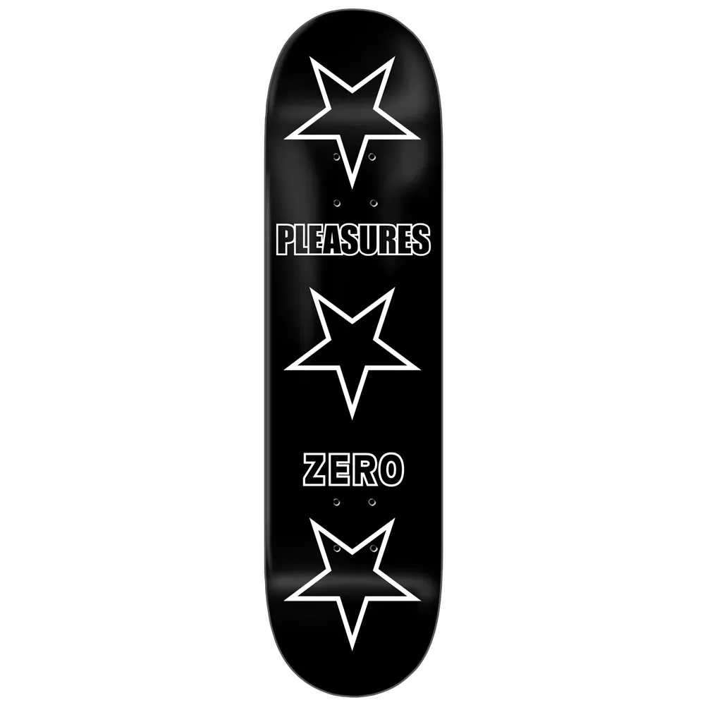 Zero X Pleasures Stars Black 8.25 Skateboard Deck