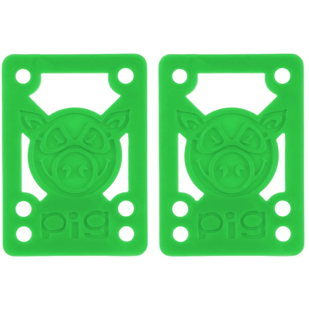 Pig Hard 1/8 Pair Green Pile Riser Pads