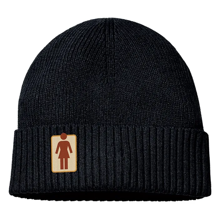 Girl OG Naturals Black Beanie