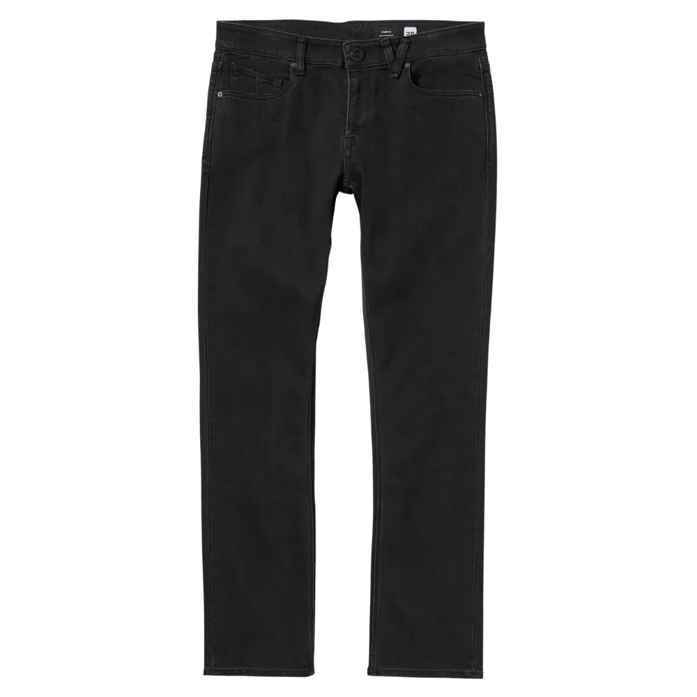 Volcom Vorta Slim Denim Black Out Pants [Size: 34]