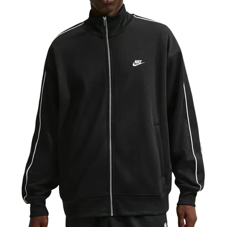 Nike SB Sportswear Club Oversized Knit Tracksuit Black White Jacket [Size: M]