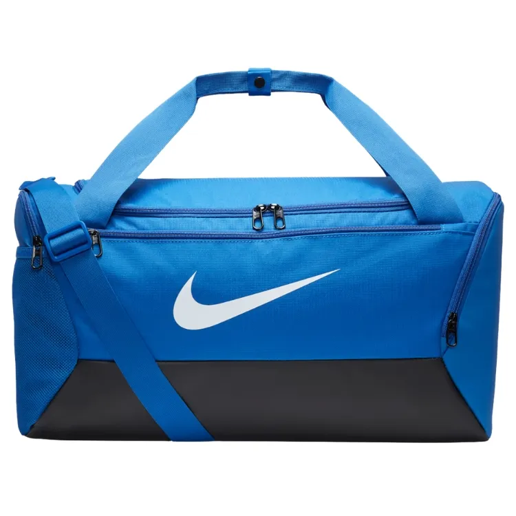 Nike Brasilia 9.5 Game Royal Black White Small Training Duffel Bag