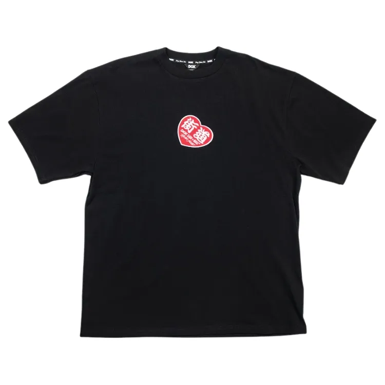 DGK X Kaido House Camber Knit Black T-Shirt [Size: M]