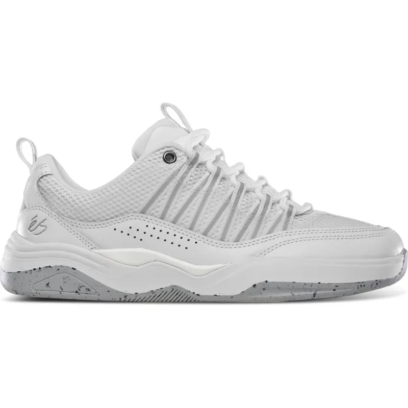 Es Imprint White Grey Mens Skate Shoes [Size: US 8]
