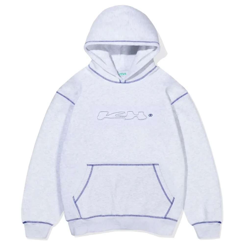 Ichpig Contour Cordless White Marle Hoodie [Size: L]