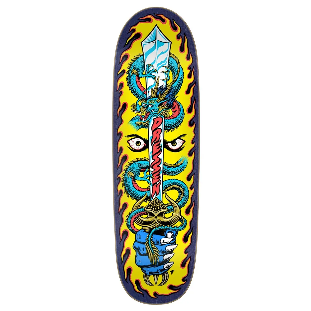 Santa Cruz Dressen Sword Pro Shaped 9.25 Skateboard Deck