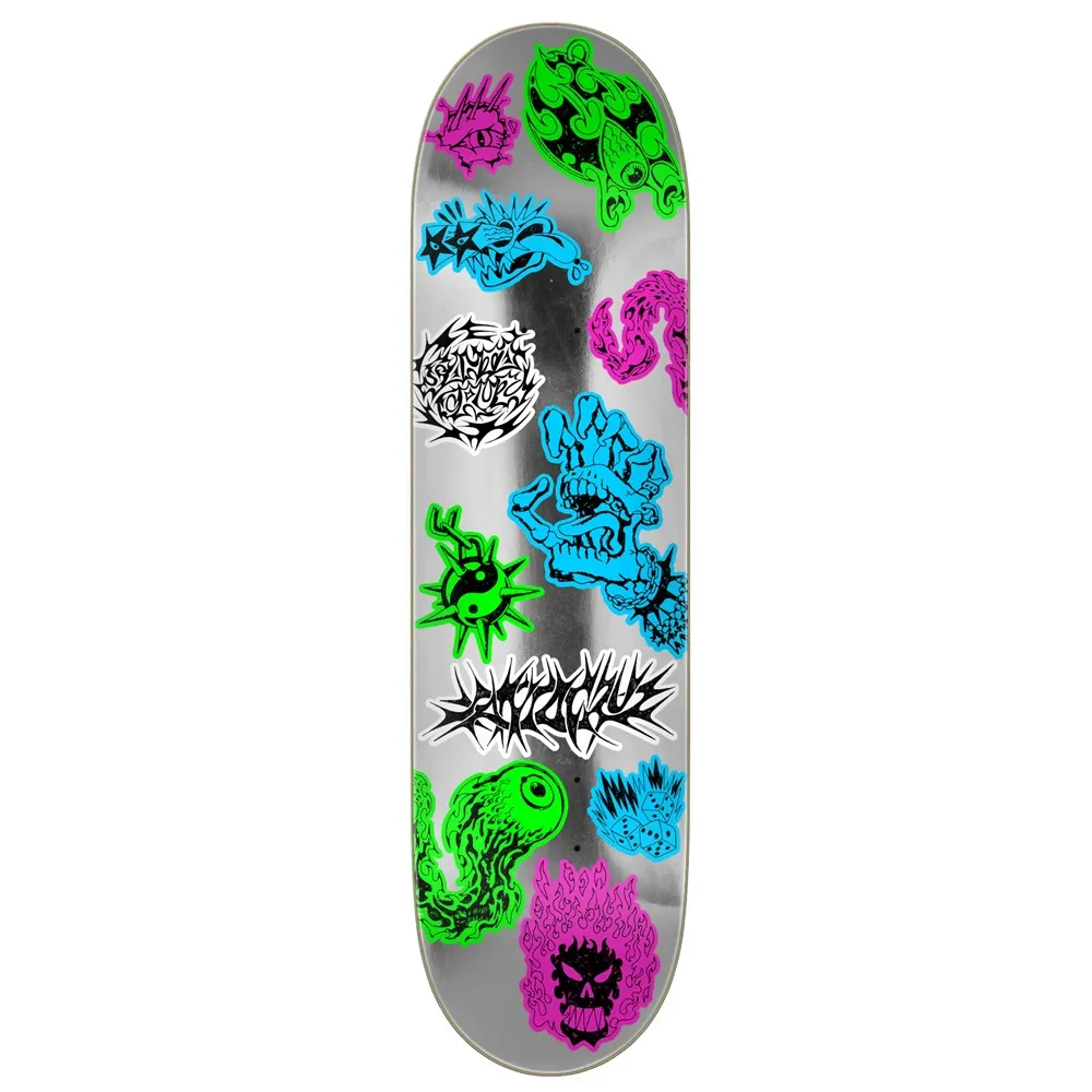 Santa Cruz Scribble Flash FeelBase 8.0 Skateboard Deck