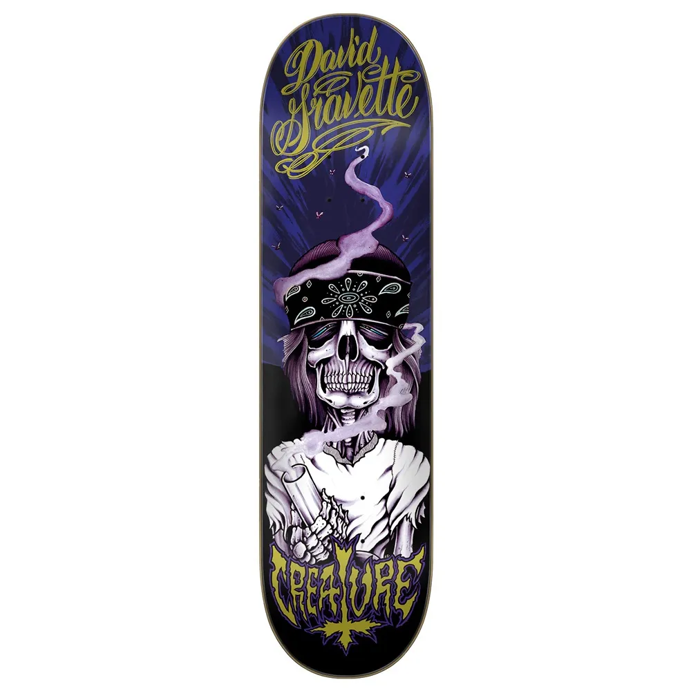 Creature Gravette Hippie Skull 20th Pro 8.3 Skateboard Deck