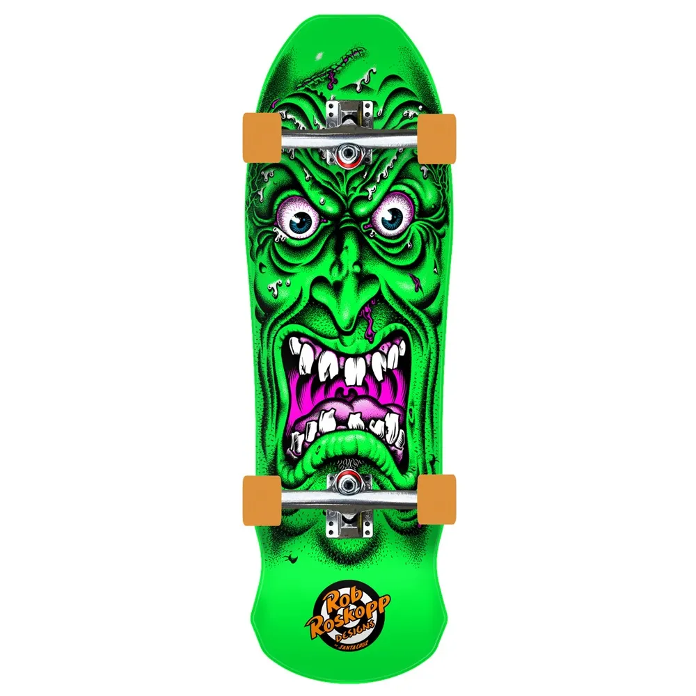 Santa Cruz Roskopp Face Green 31 Cruiser Skateboard