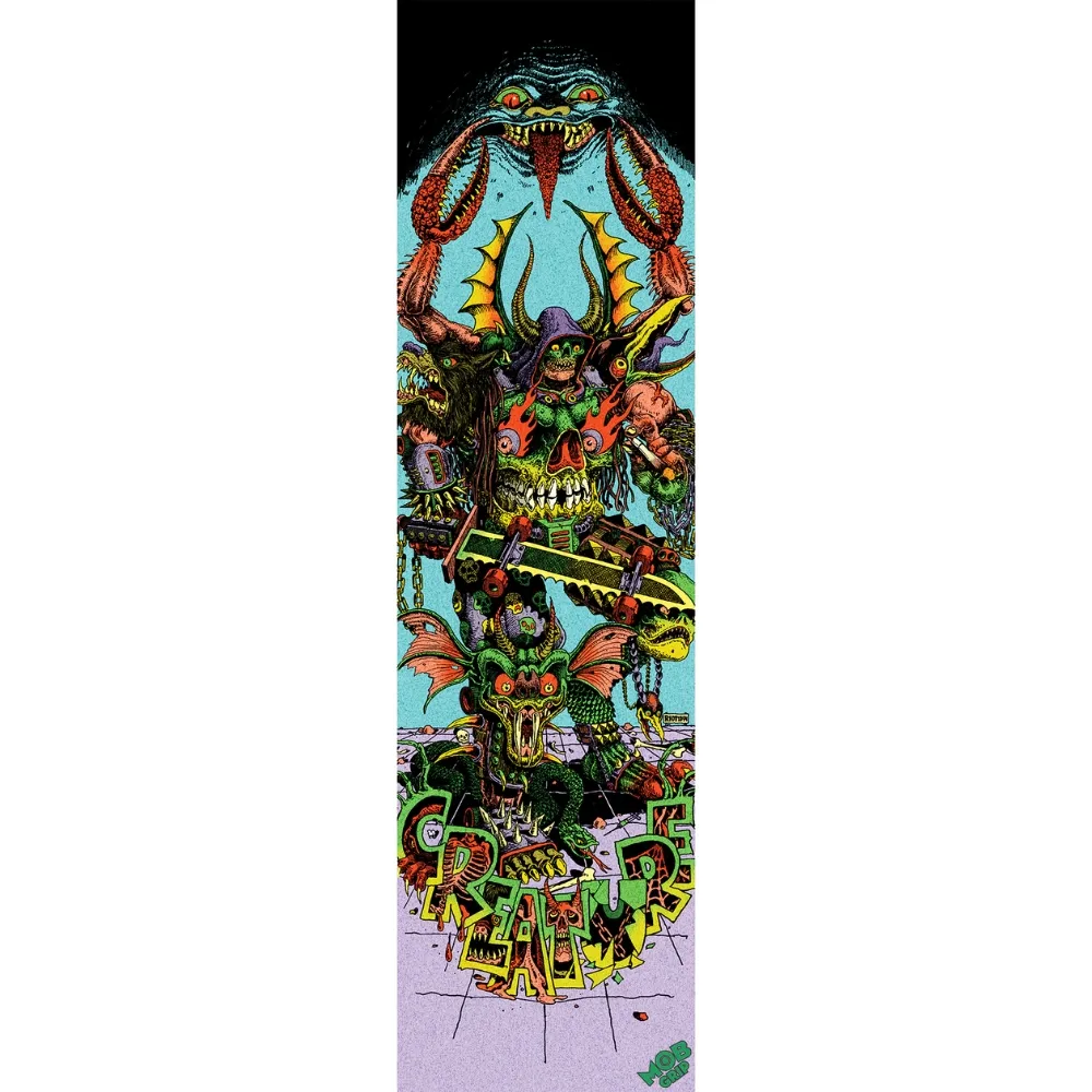 Mob X Creature Riot1394 Hallucination Perforated 9 x 33 Skateboard Grip Tape Sheet