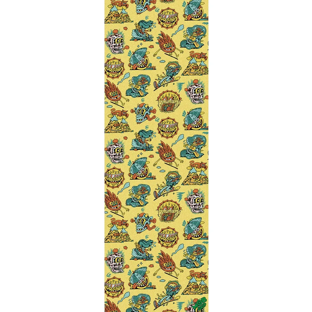 Mob X Killer Acid Doods Of Summer Perforated 11 x 33 Skateboard Grip Tape Sheet