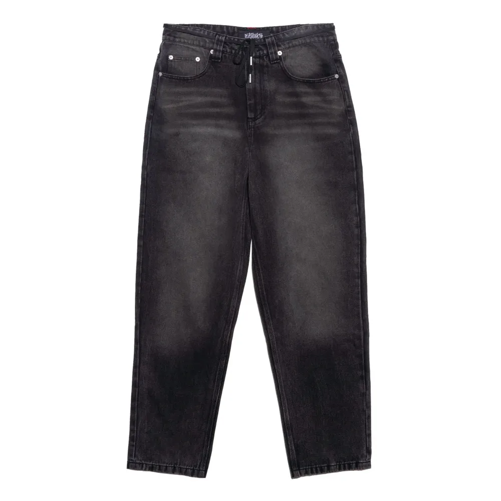 Deathwish Baggy Facchini Black Jeans [Size: 32]