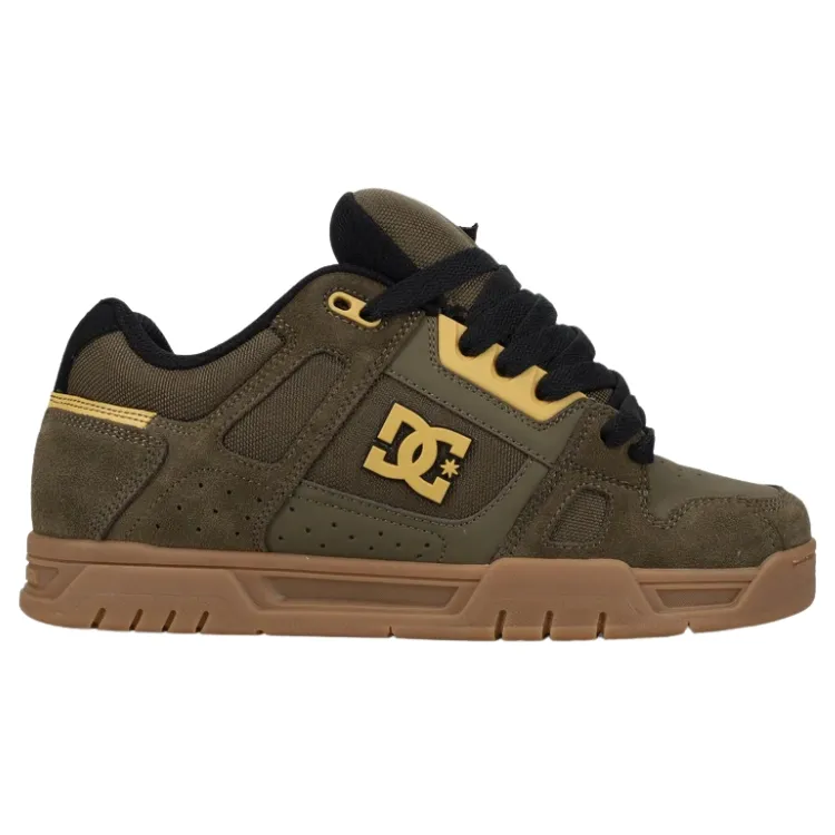 DC Stag Olive Gum Mens Skate Shoes [Size: US 9]