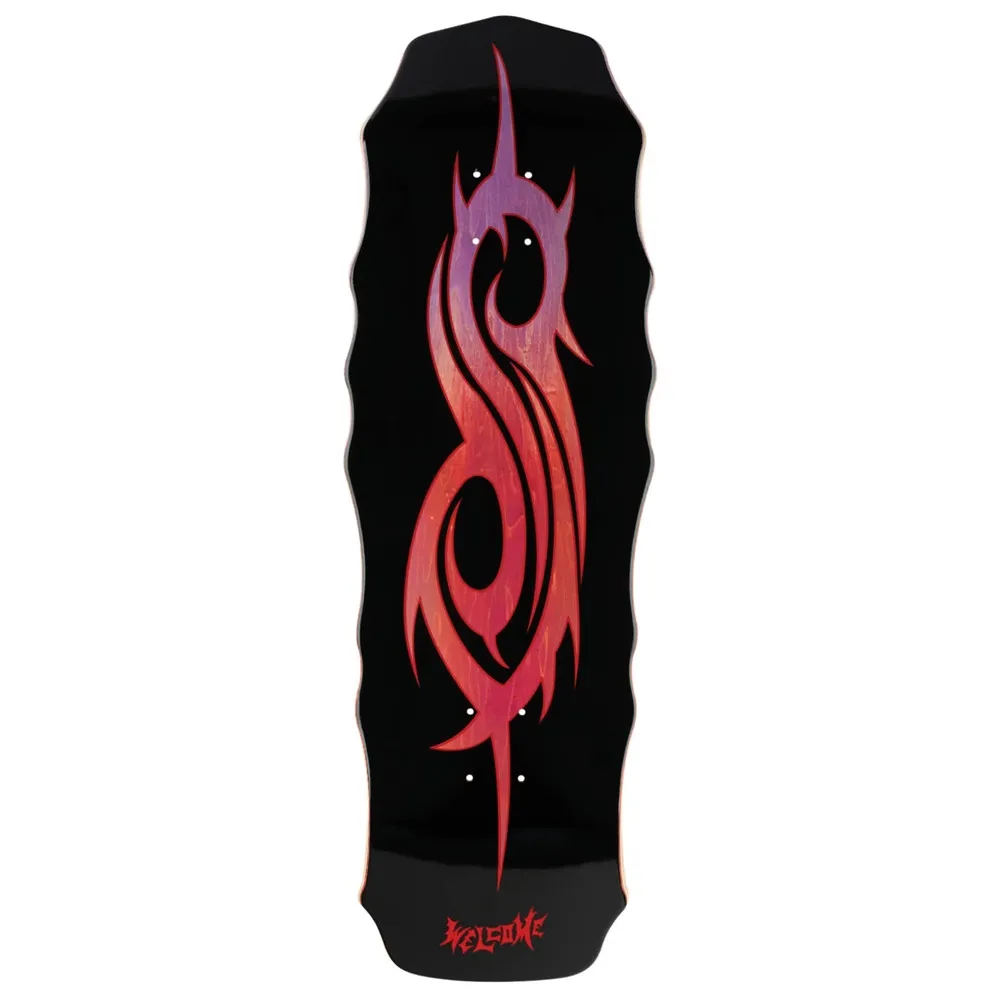 Welcome X Slipknot Tribal S On Widow Purple Red Stain 10.0 Skateboard Deck