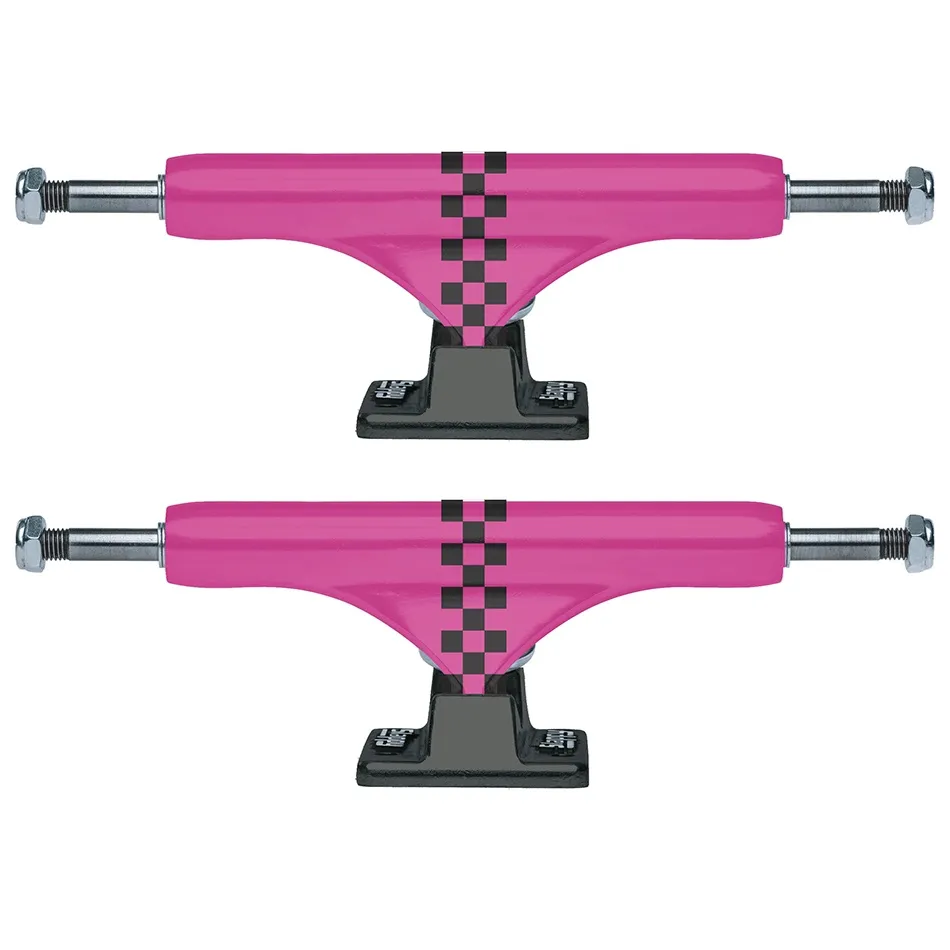 Slappy ST1 Classic Arisa Trew Pink Checker Set Of 2 Skateboard Trucks [Size: 8.00]