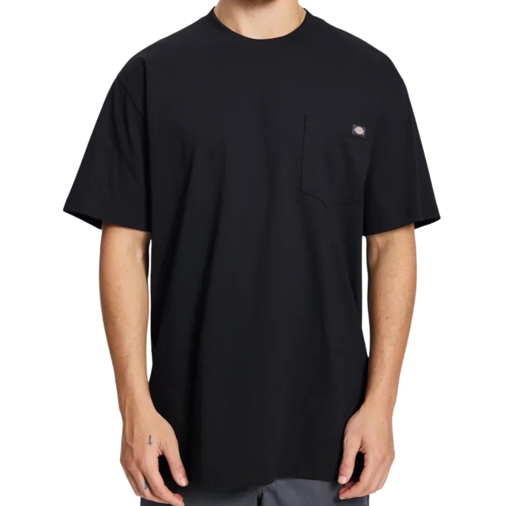 Dickies Heavy Jersey Pocket Black T-Shirt [Size: M]