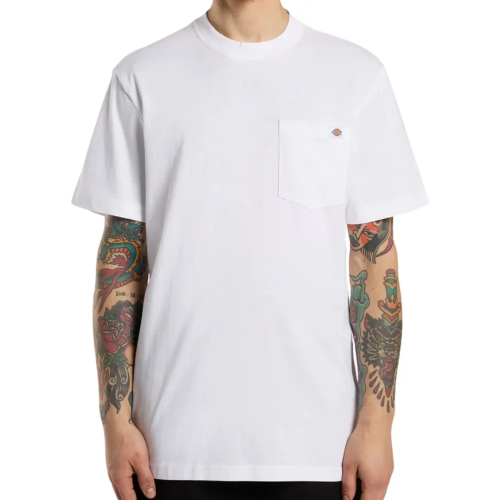 Dickies Heavy Jersey Pocket White T-Shirt [Size: M]