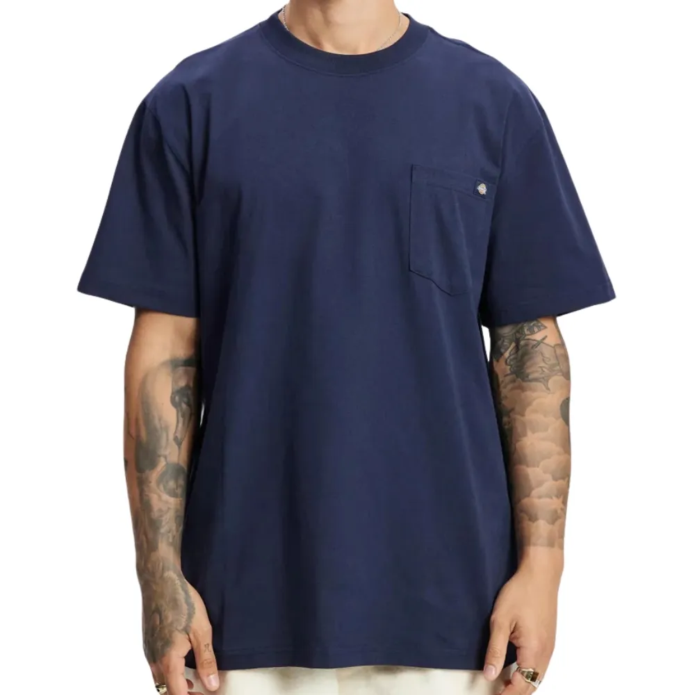 Dickies Heavy Jersey Pocket Dark Navy T-Shirt [Size: M]