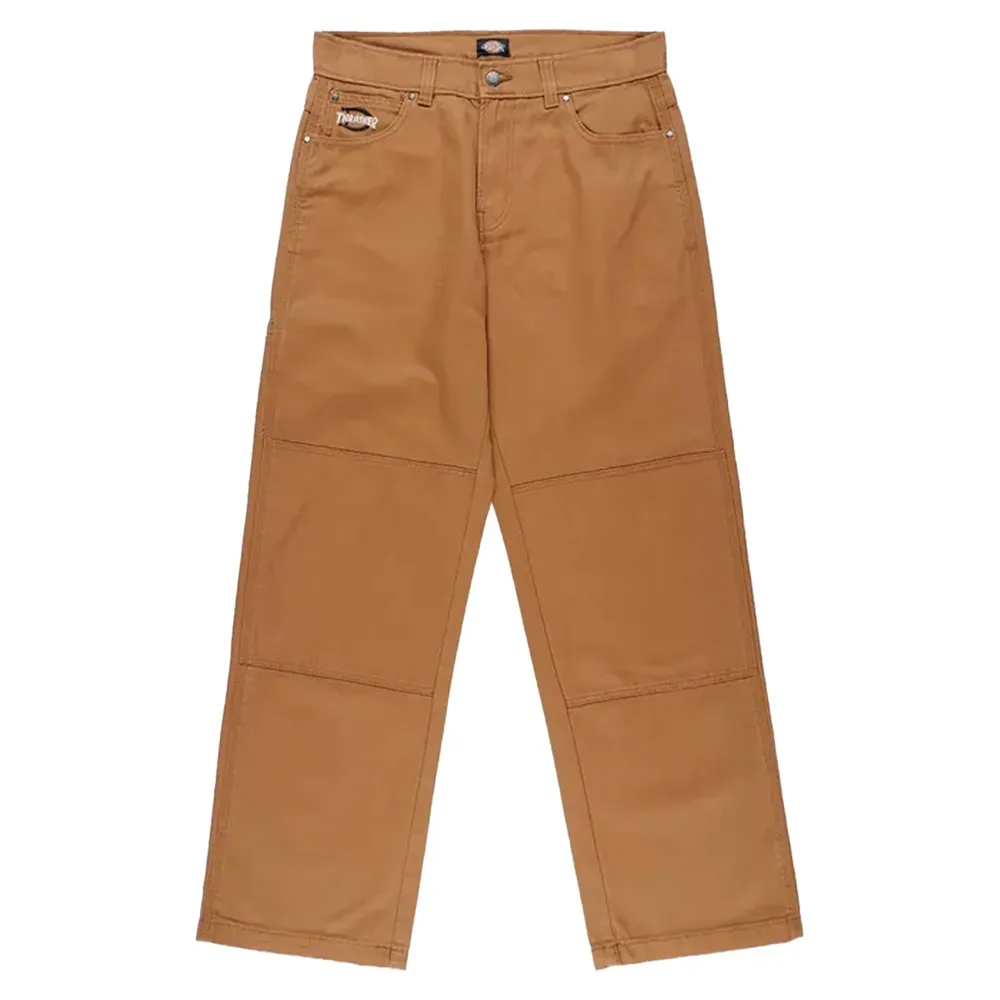 Dickies X Thrasher Double Knee Brown Duck Pants [Size: 32]
