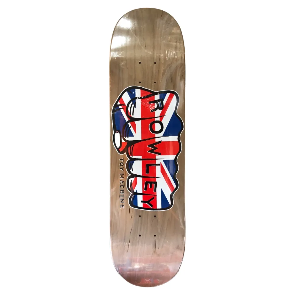 Toy Machine Rowley Union Jack Brown 8.25 Skateboard Deck