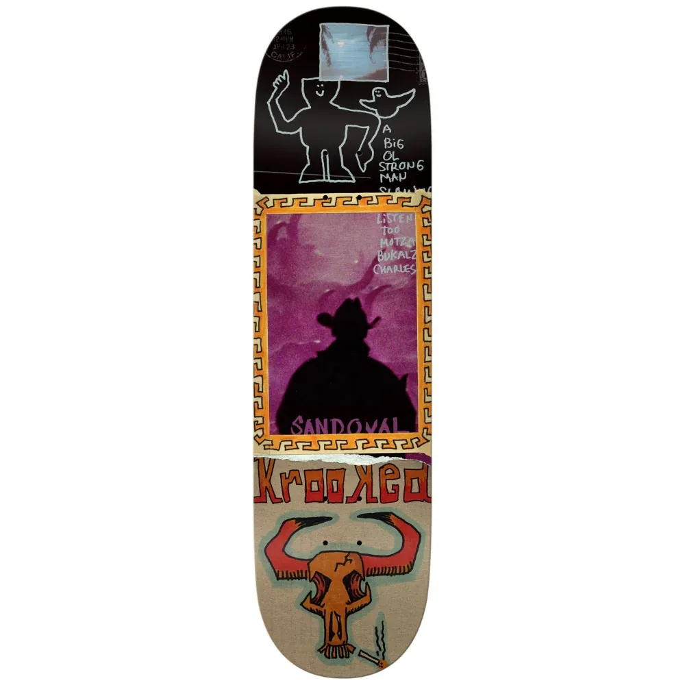 Krooked Gun Slinger Sandoval 9.02 Skateboard Deck
