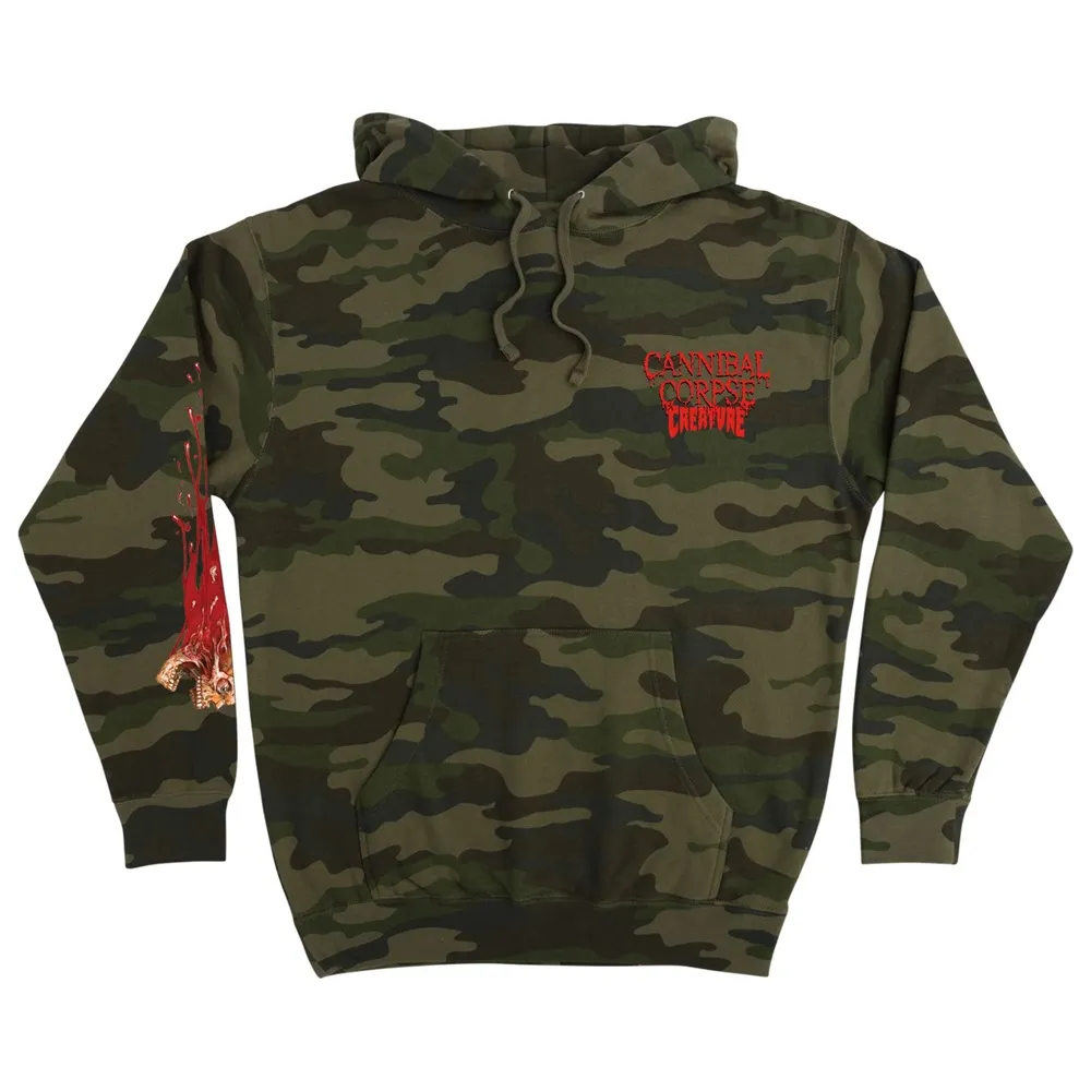 Creature X Cannibal Corpse Forest Camo Hoodie [Size: L]