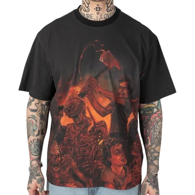 Creature X Cannibal Corpse Ringer Black T-Shirt [Size: L]