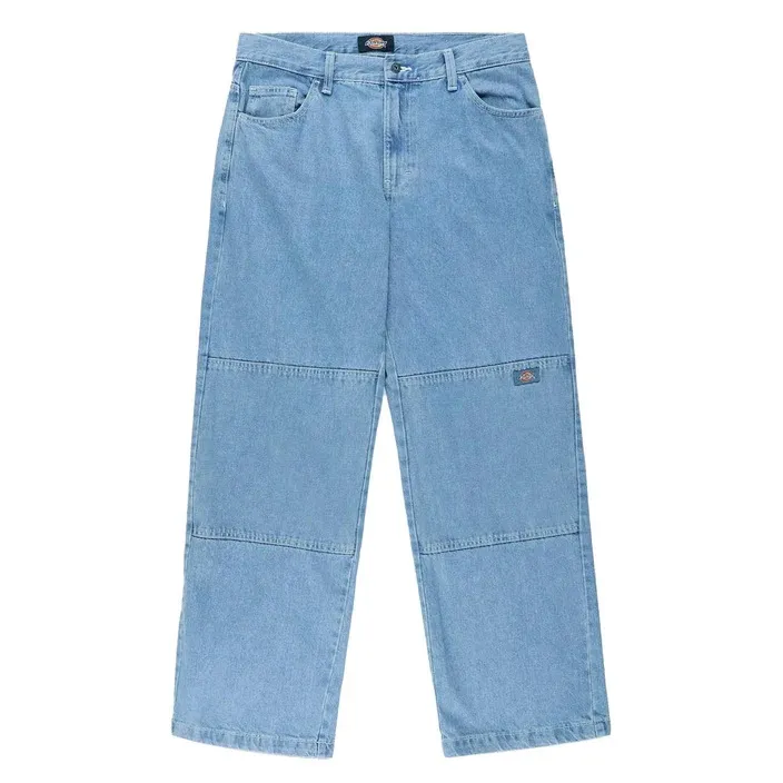 Dickies Loose Fit Double Knee Light Denim Pants [Size: 32]