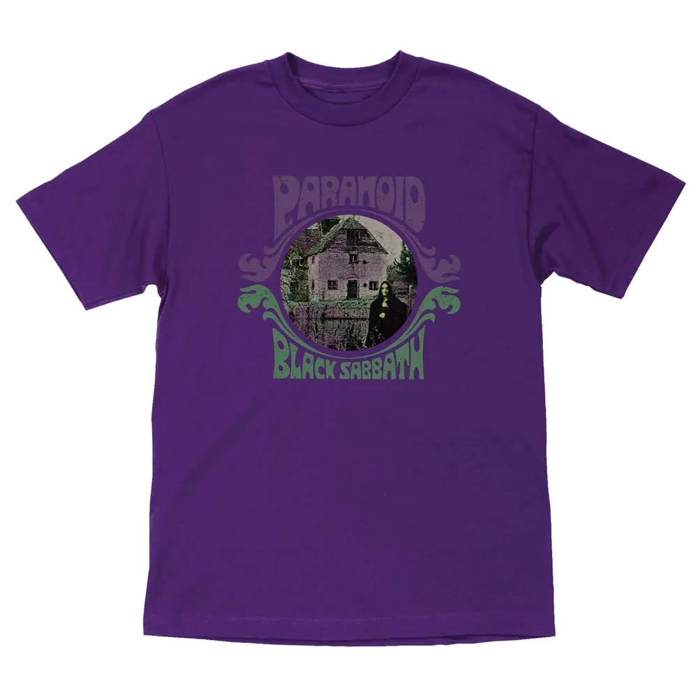 OJ Wheels X Black Sabbath Paranoid Witch Purple T-Shirt [Size: L]