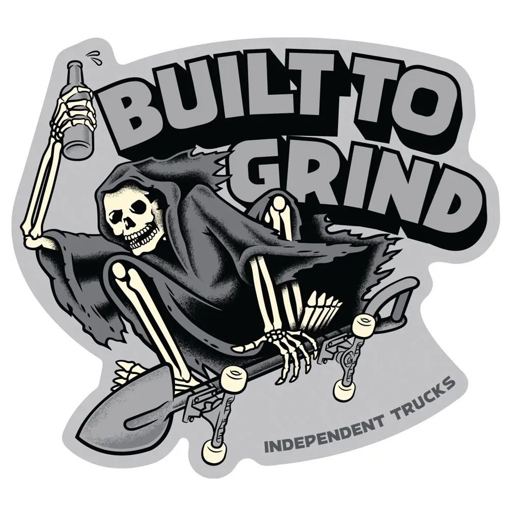Independent BTG Til Death Grey Sticker