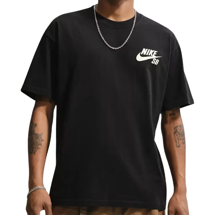Nike SB Logo Skate Black Coconut Milk T-Shirt [Size: M]
